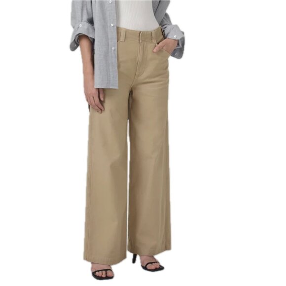 Citizens of Humanity Womens Paloma Utility Trouser Pants Khaki Classic Sz 26 NWT - Picture 2 of 11
